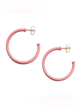 Sheila Fajl Painted Pink Small Everybody’s Favorite Hoops